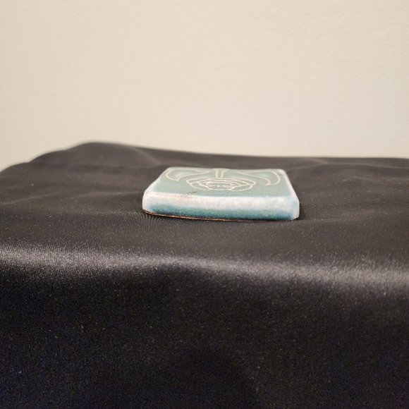 Vintage Pewabic Tile Rose Design - Picture 11 of 16